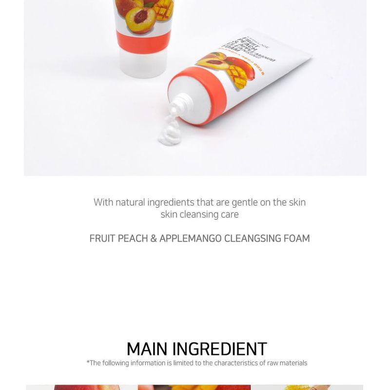 LEBELAGE - Fruit Peach & Apple Mango Cleansing Foam