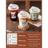 Disposable Transparent Plastic Coffee Cup with Lid for Small Beverages