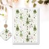 4PCS Christmas Clay Transfer Paper 95x138mm Water Soluble Paper Clay Transfer Sheets for Clay Earring Jewelry Making