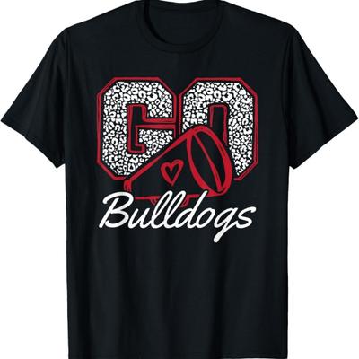 Go Cheer Bulldogs Sportname Geschenke Männer Frauen Junge Mädchen T-Shirt