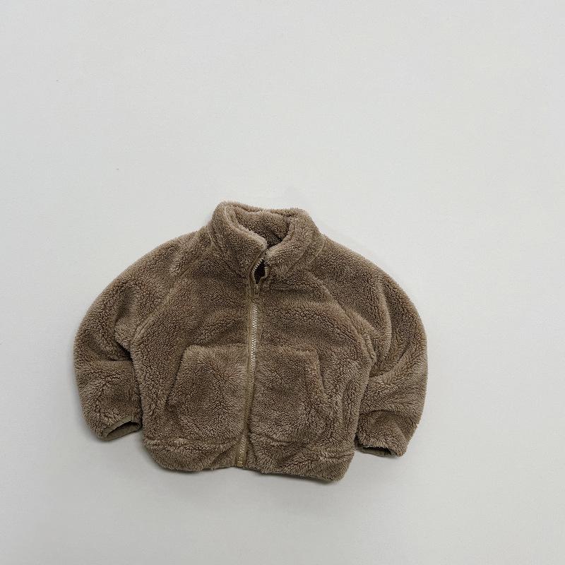 Kids' 2025 Winter Lightweight Plush Coat - Korean Mori Style, Versatile for Boys and Girls