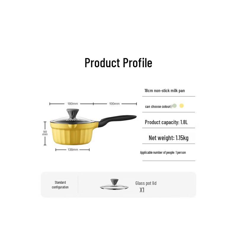 Buydeem 18cm Non-Stick Saucepan