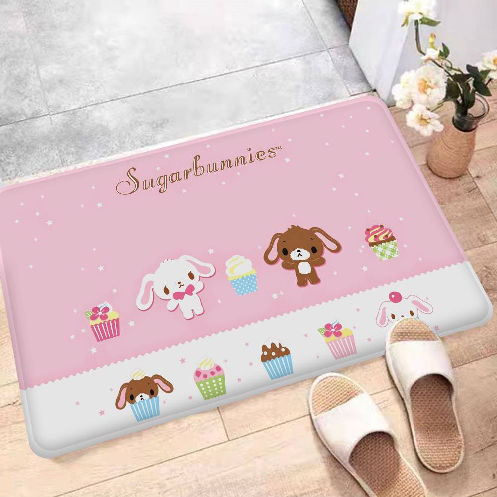 Japanese S-Sugarbunnies Room Mats Cheaper Anti-slip Modern Living Room Balcony Printed Welcome Rug