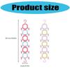 Plastic Closet Door Organizer Wall Mounted Hat Rack Space Efficient Baseball Caps Storage Solution for Bedroom Entryway