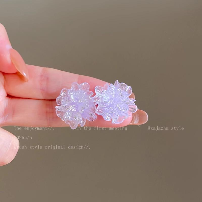 Mori Style Camellia Flower Stud Earrings: Niche Rose Design, Japanese & Korean Fashion, Small Fresh Fairy Earrings for Women
