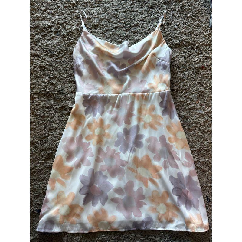 

Canada Sund * Y * Best Swing Collar Sweet Flowers Sexy Sling Vest Dress 2 Colors B color L