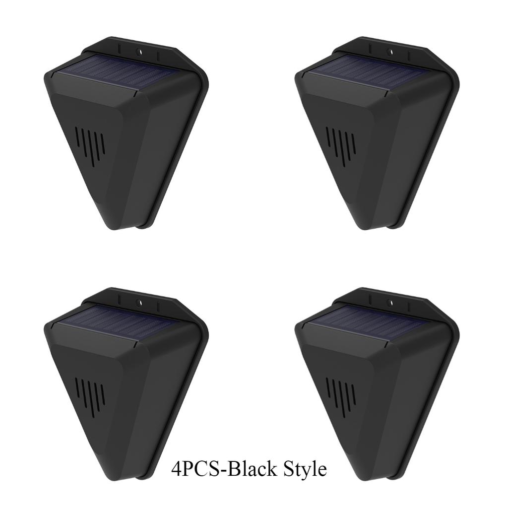 1/4Pcs LED Solar Alarm Light Outdoor Waterproof Solar Powered Lamp Farmland Pasture Anti-Animal Villa Garden Security Light