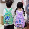 Lilo Stitch Kids Backpack With Durable Nylon For School Use And Cartoon Design