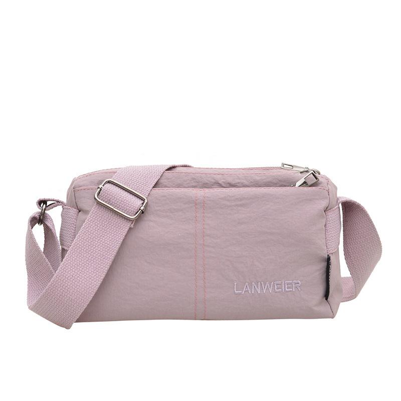 Women's Lightweight Solid Color Square Crossbody Bag - Casual Fashion, Large Capacity for Travel and Commuting