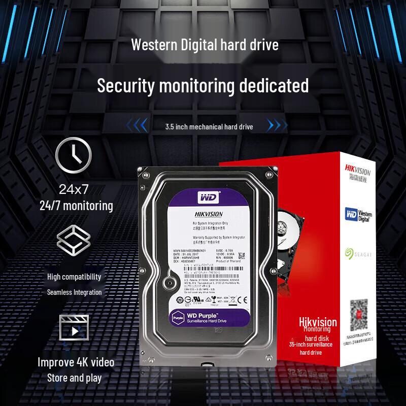 Hikvision WD 8TB Surveillance Hard Drive
