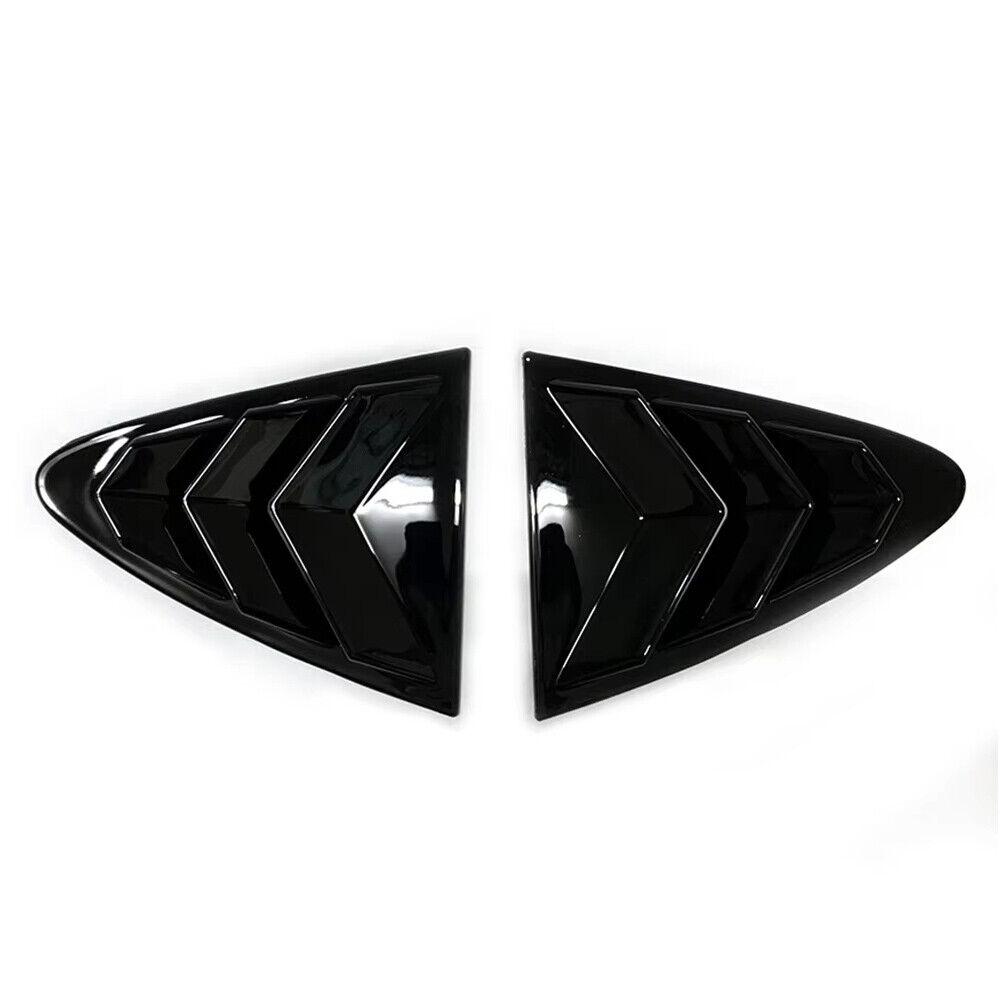 For Chevrolet Cruze 2016 2017- ABS Plastic Rear Window Quarter Louver Scoop Cover Side Vent Trim Car Adhesive Accessories