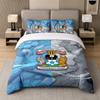 3Pcs Bedding SetCoventry City Football Soft Bed Sheet and Two Pillowcases Home Bedroom Decor