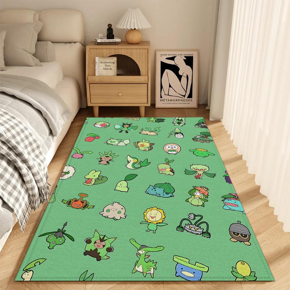 Fashion Entrance Mat Living Room Rugs Decoration P-Pokemon Super Absorbent Bathroom Rug Floor Mats Bedroom Carpet for Kitchen