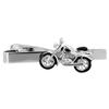 Silver Motorcycle Tie ClipTie Bar Tie Pin N02631