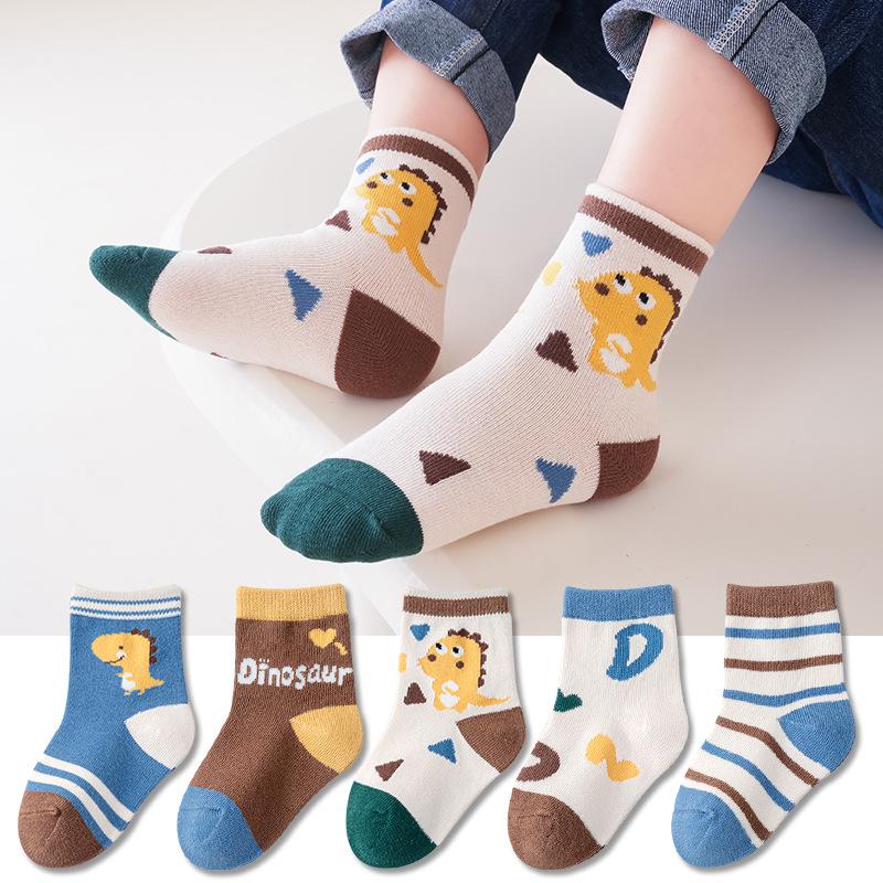 Children's Cartoon Mid-Calf Socks - Autumn/Winter Collection for Boys & Girls