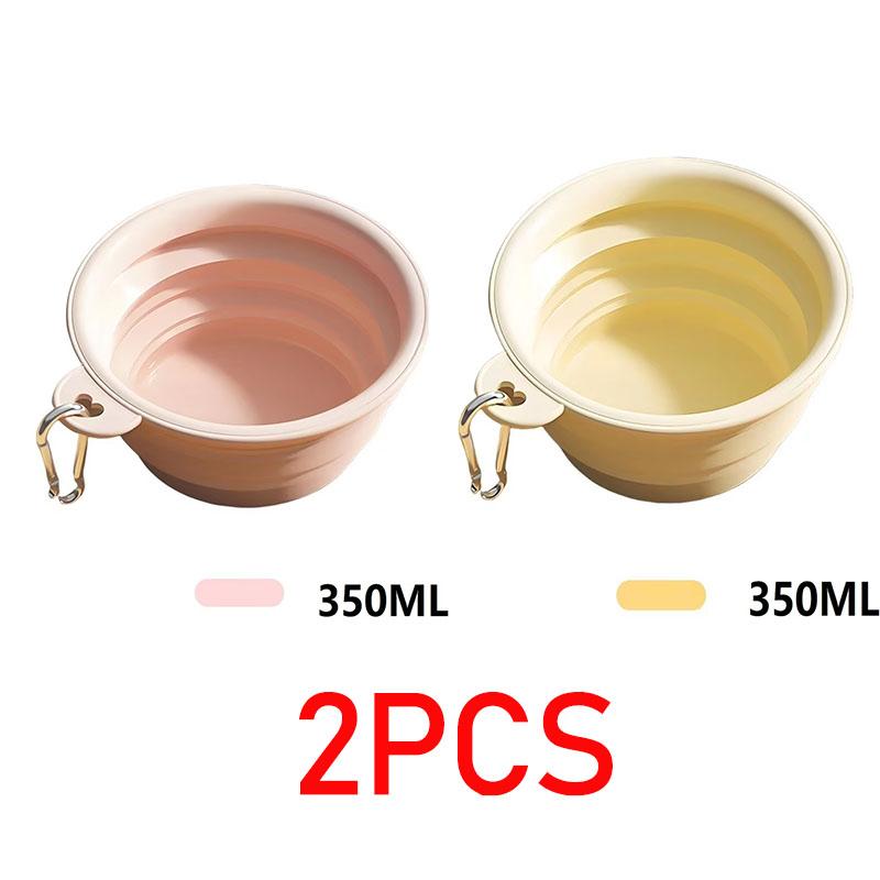 350ML Folding Dog Dish Collapsible Pet Bowl Water for Dog Drinking Bowl Cat Water Bowl Drinking Fountains for Dogs