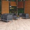 Day and Night - Day and Night Garden Furniture Set 8 Pieces and Cushions Solid Pine Wood