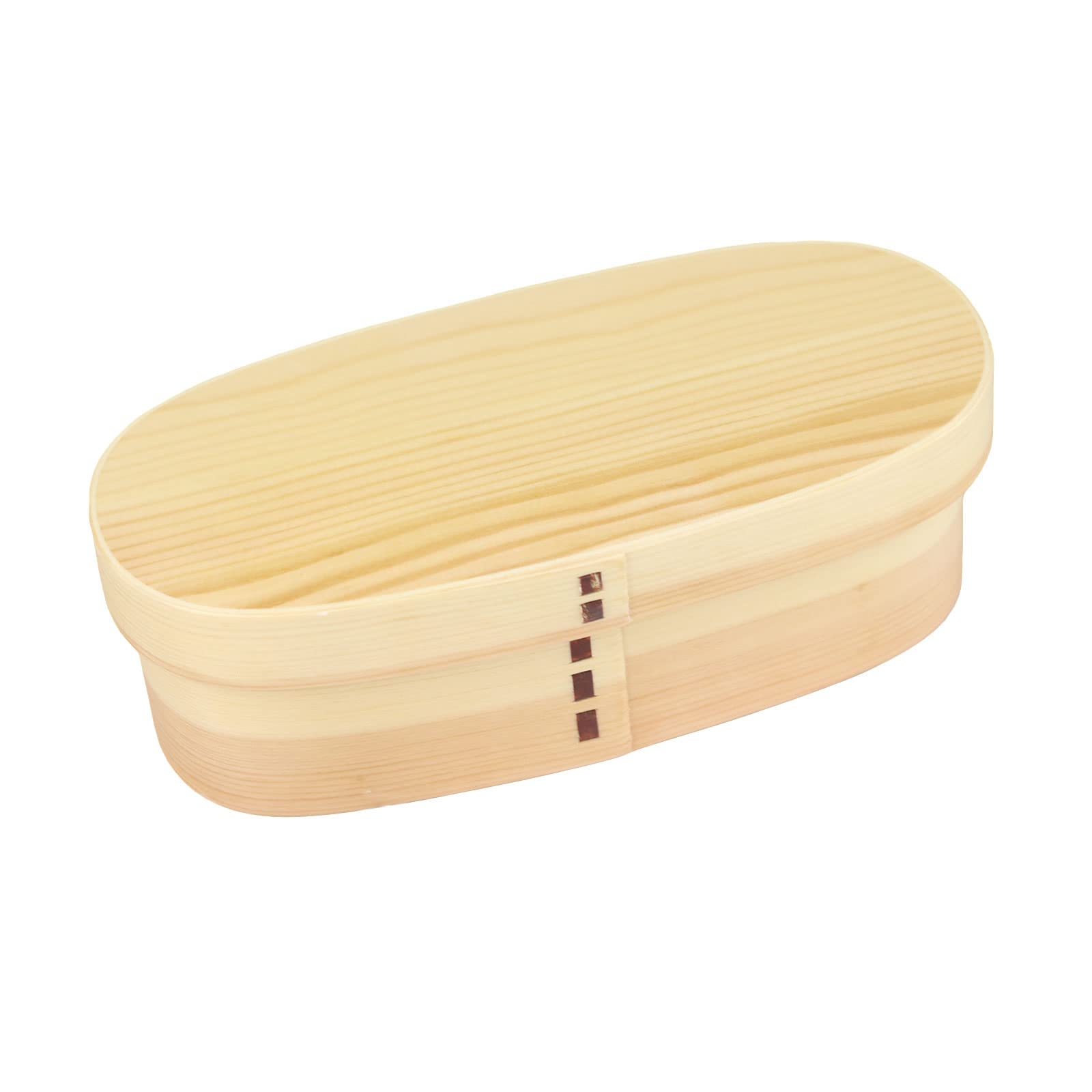 

Bento Box Magewappa Kids Slim 1 Tier Plain Wood 430cc