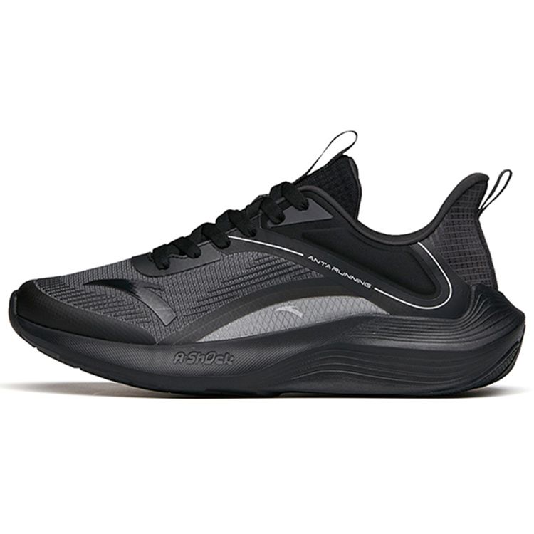 Anta Chaser 5 Men Black White Running Sneakers 912515552-1 44.5
