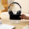 1Pc Headphone Stand With Base Universal Headphone Stand Hanger Transparent Headset Storage Rack Multi-Function Detachable Stand