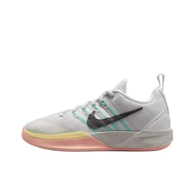 Sabrina 3 Summit White Iron Grey Photon Dust Washed Coral Artisan Teal Lemonade Grade School Kids' Basketball Shoes IB3088-100