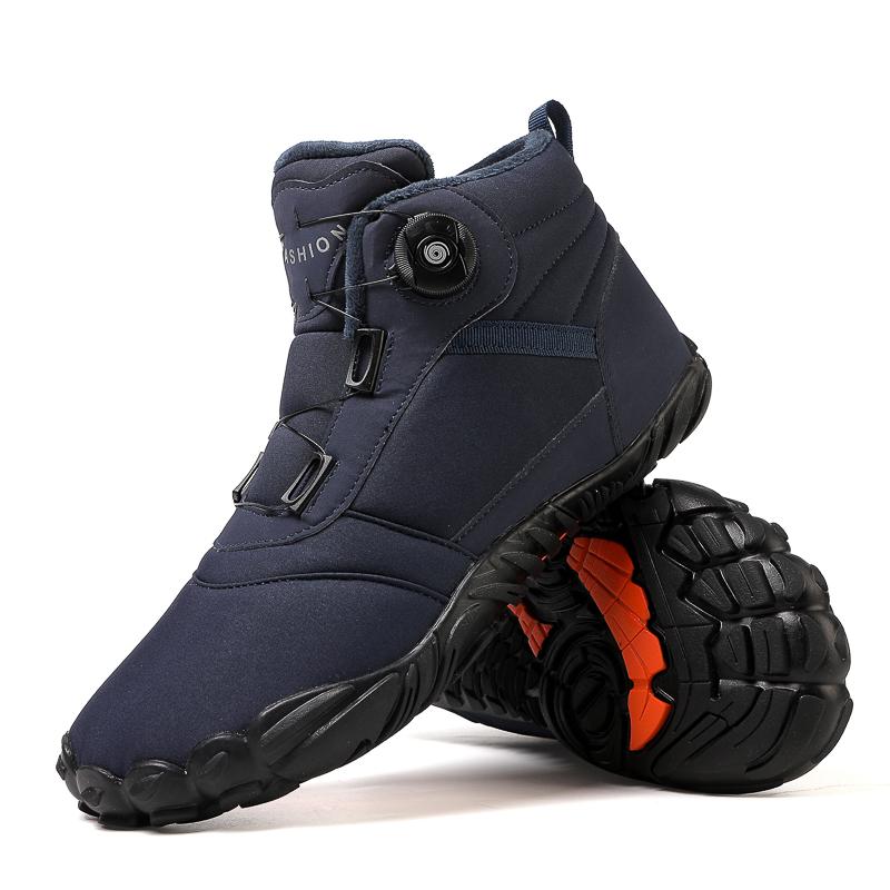 Fashion New Winter Booties Men Snow BareFoot Casual Shoes Outdoor Work Shoes Ladies Warm Fur Men Ankle Shoes Male Snow Boots Big Size 47