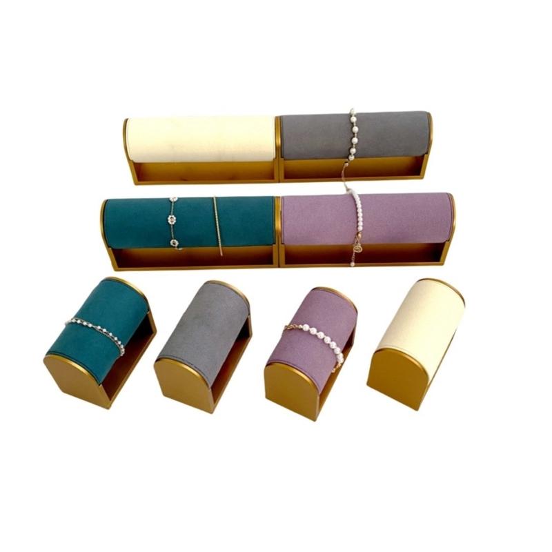 Multitiered Sturdy Metal Fashion Accessory Holder Portable for Watch Bracelet and Bangle Exhibition Home Organization