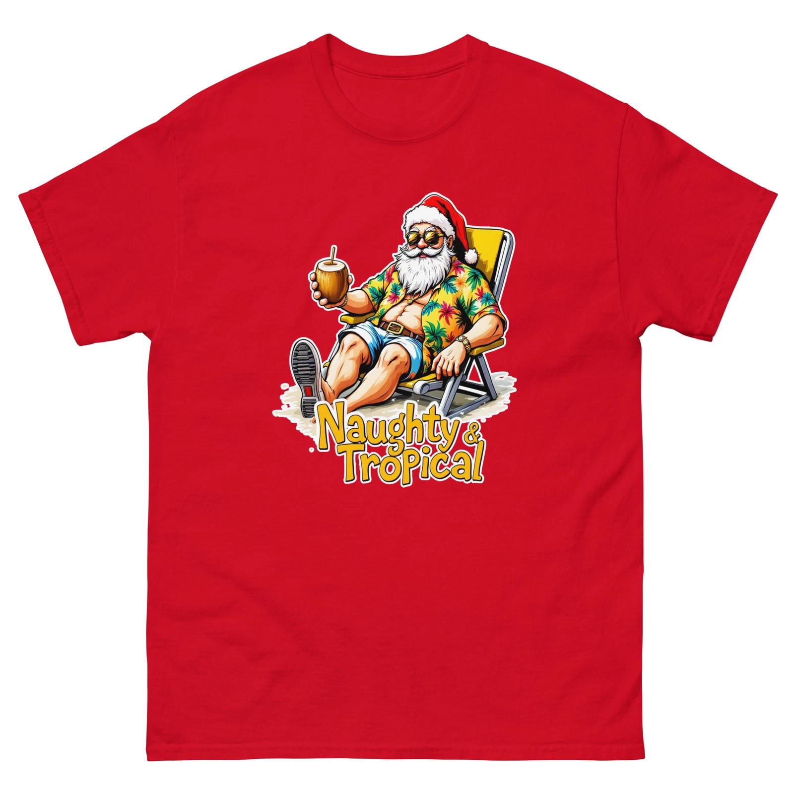 

Naughty and Tropical Christmas Xmas Funny T-Shirt L