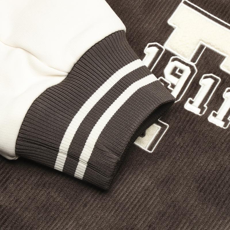 New FILA Baseball Jacket Men's Earth Brown F11U439503FDR