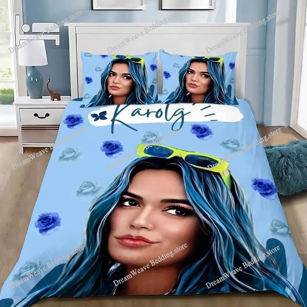 Lovely Karol G Manana Duvet Cover Pillowcase Bedding Set Adult BoyGirl Bedroom Decoration Children Gift Single Double Large Size