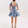 GMXIA Spring Summer Off-the-shoulder Women's Fashion Organza Fairy Short Style Evening Dress