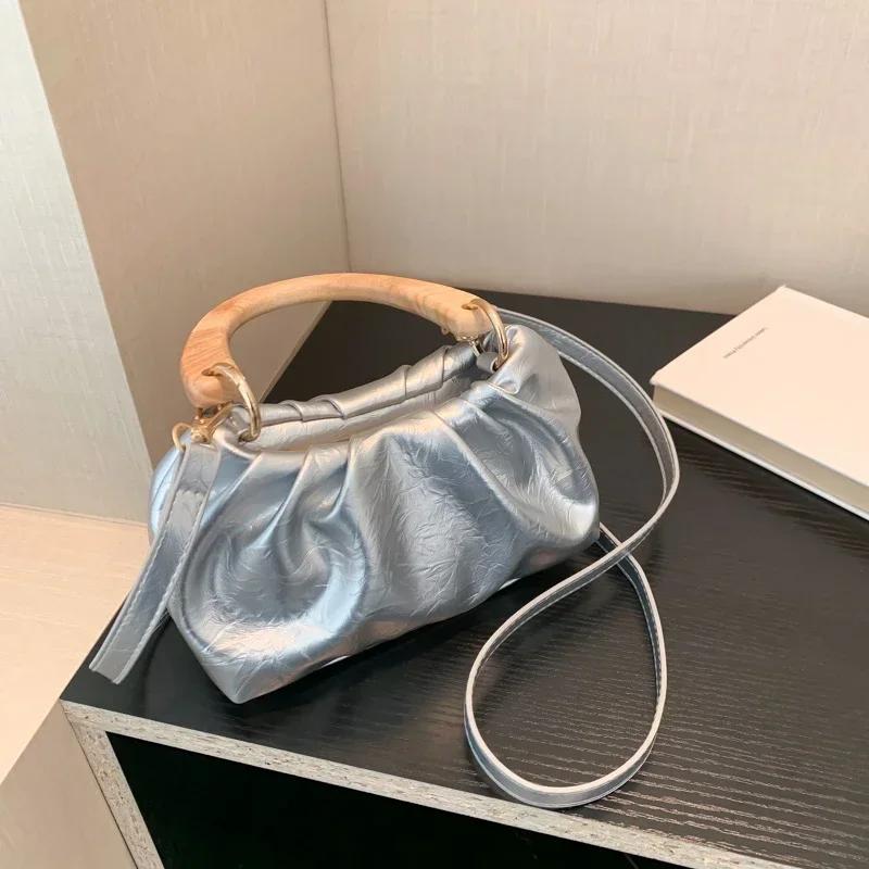 Hot Sale Fashion Versatile Sewing Thread Crossbody Bags  Light Luxury High Quality Solid Zipper PU Women's Handbags