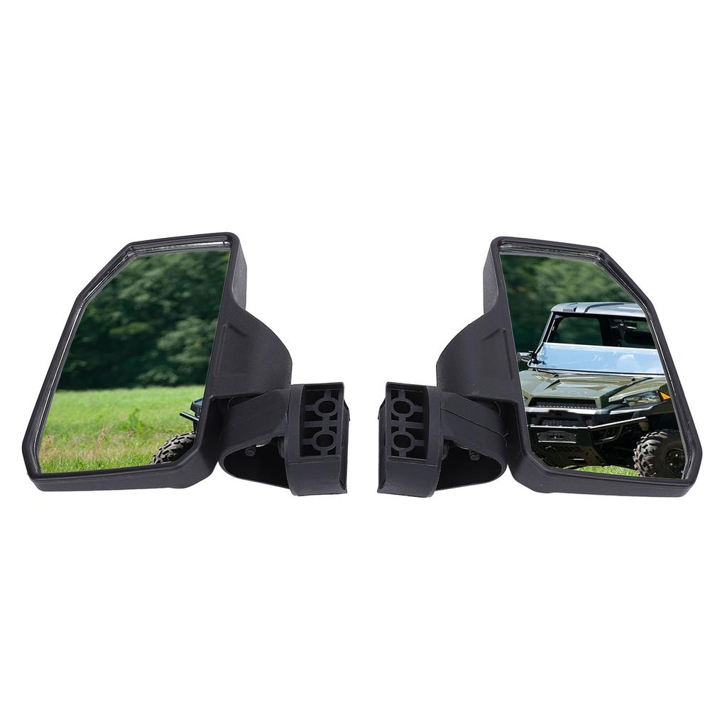 UTV Side Mirror Foldable Adjustable Clear Visibility Stable Structure Rear View Mirror Replacement for Polaris RZR XP