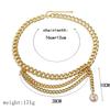 Women Vintage Style Retro Tassels Multiple Layer Waist Chain Embossed Body Chain