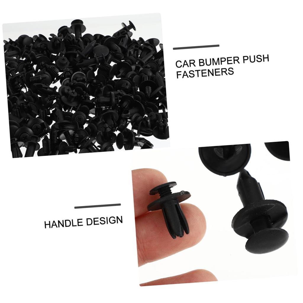 HEALEEP 190pcs Rivet Clips Wood Engine Cover Clips Bumper Buff