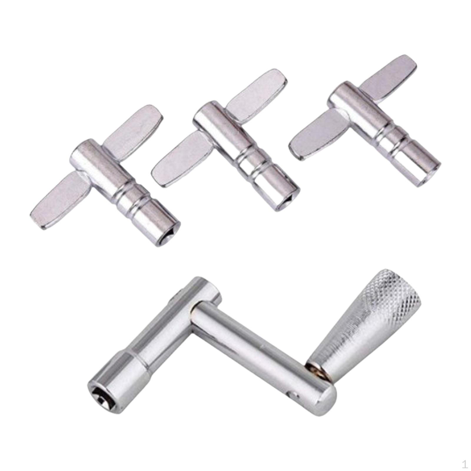 

Ключ для настройки барабанов Ручной инструмент Профессиональный Прочный Легкий в использовании Аксессуар для барабанов Набор ключей