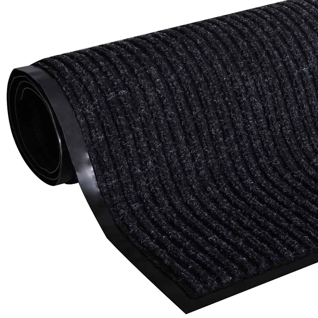 Vidaxl Doormat, PVC, 90 X 120 Cm, Black