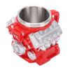 Engine Coffee Mug Innovative Home Power Decorative Item Ornament for Car Lovers Red V8