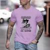 Summer 3D Digital Printed Men's Short Sleeved Short Sleeved Skull Print T-shirt