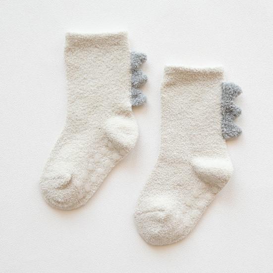 1 Pair Baby Socks Lovely Design Hand Washable Thickening Kids Cartoon Short Socks