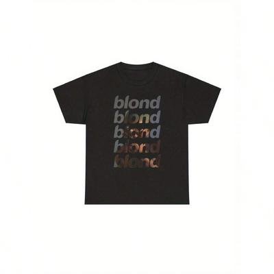Vintage Blond Graphic Tee Black Cotton Vintage Graphic TShirt  Mens Blond Casual Tee Loose Fit Machine Washable