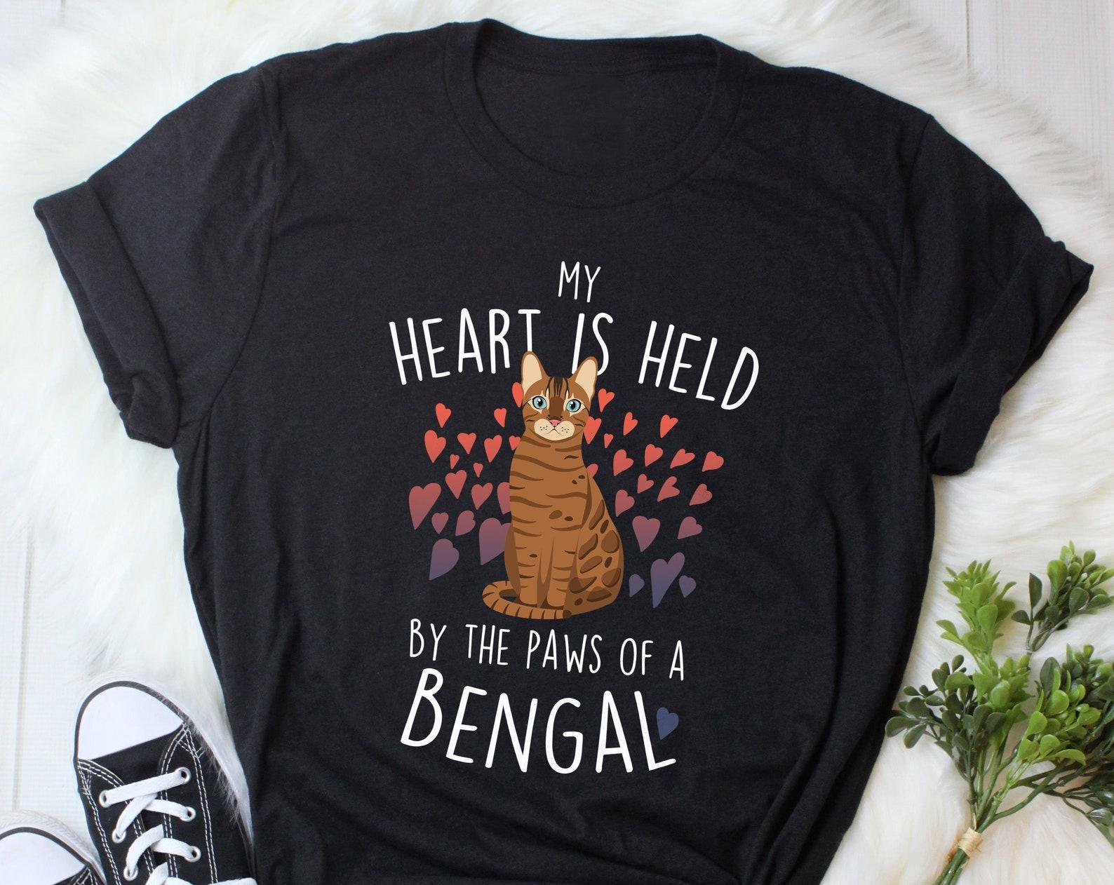 Bengal Cat Shirt, , , Cat Lover Gift, Cute Pet T-shirt, Bengal Cat Lover Tshirt, Bengal Cat Tee, Bengal Mom, Cat Dad, Animal 150