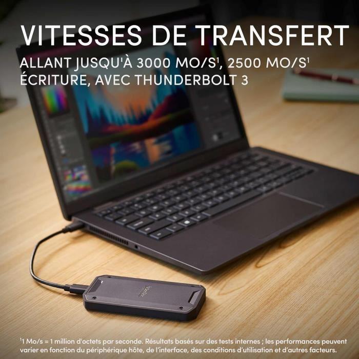Disque ssd portable - sandisk professional - pro-g40 - 1 to - thunderbolt 3 - ultra-robuste ip68