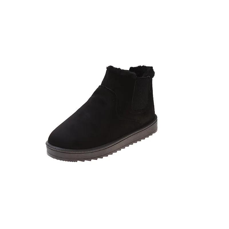 Plyšové Teplé Boty pro Ženy Módní Dámské Sněhule Nové Pohodlné Měkké Dámské Ploché Bavlněné Boty Botas Mujer 2024 Trend