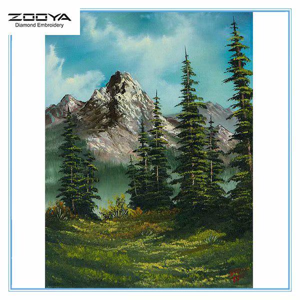 

ZOOYA DIY 5D Полный дрель Алмазная картина Пейзаж Вышивка Крестом Мозаика Картина Домашний деко