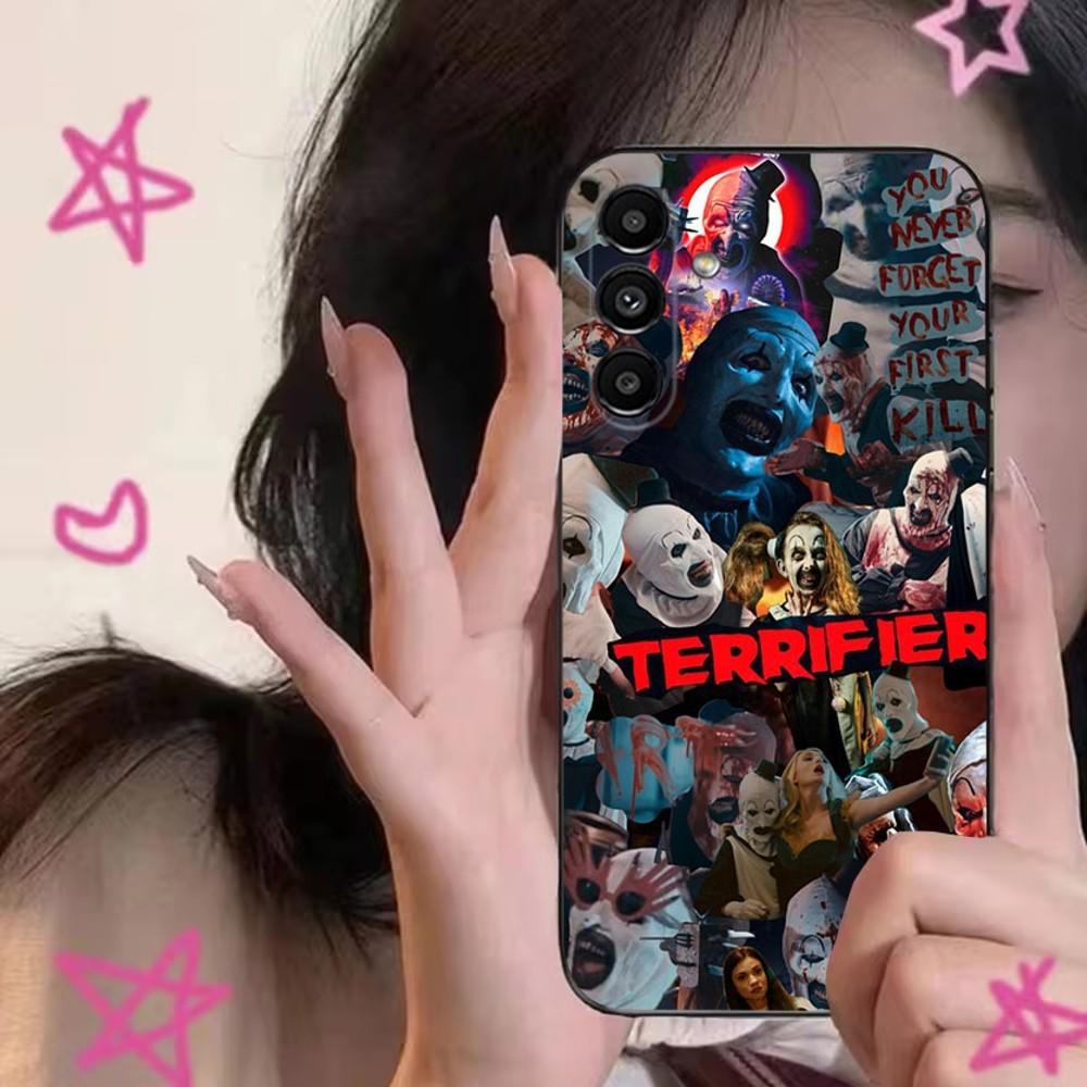 

T-TerrifierS Art the Clown Phone Case For Samsung S24,S21,S22,S23,S30,Ultra,S20,Plus,Fe,Lite,Note,10,9,5G Black Soft Cover Samsung S10lite2019