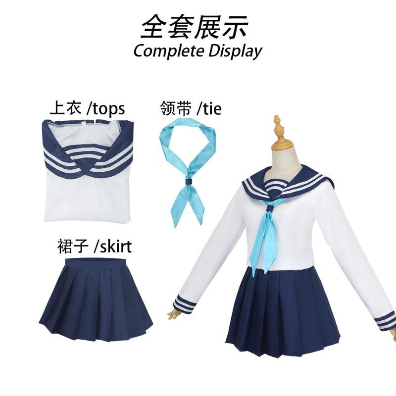 Kanako Naoko eyeing the tiger Kanako sailor suit animation costume female