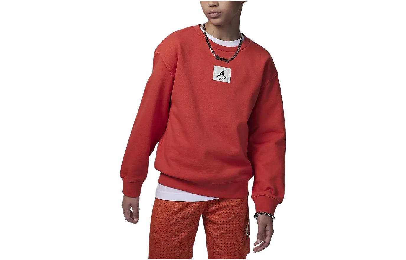 Jordan Sweatshirt ESSENTIALS Lobster Red Kids HF2529-604 L