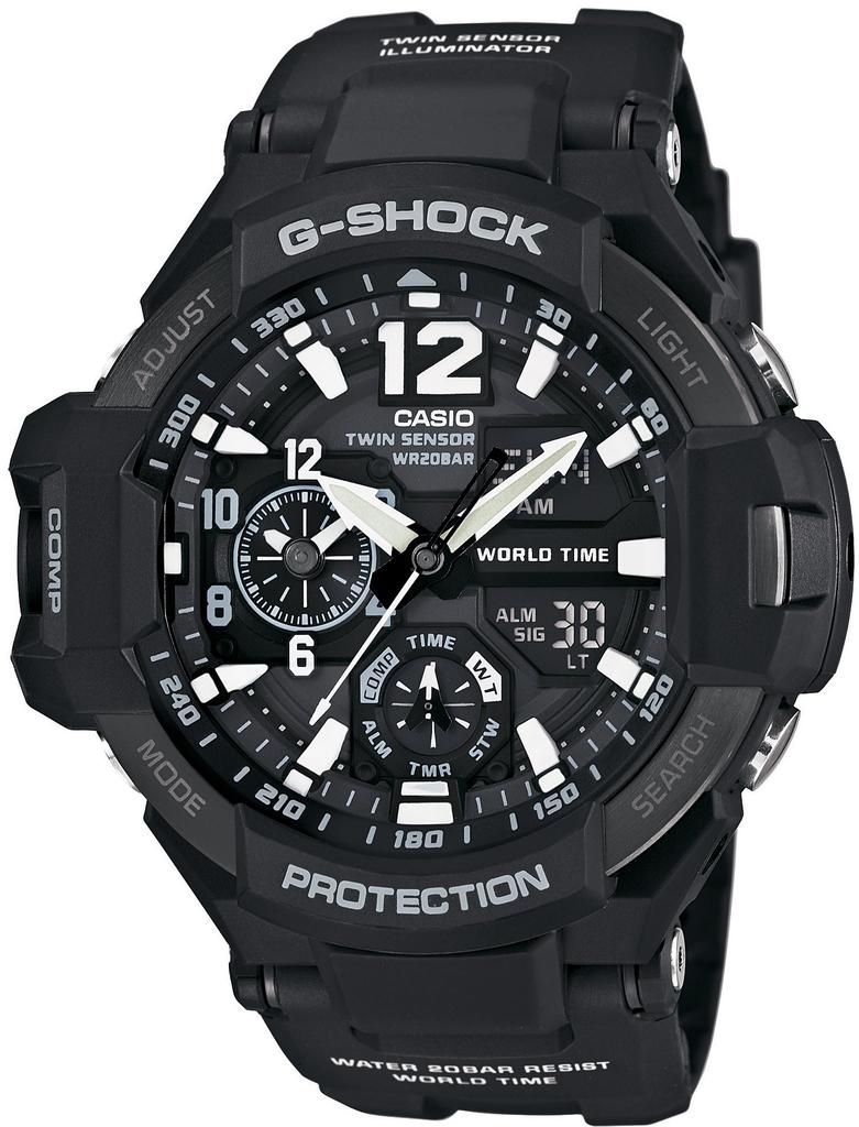 Casio GRAVITYMASTER Black Watch G-Shock GA-1100-1AJF Men's