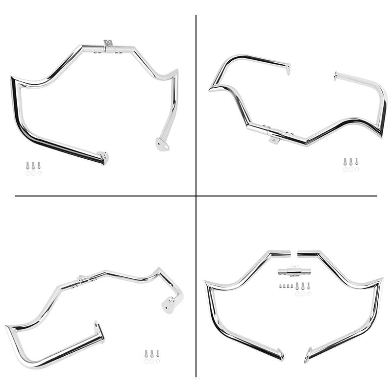 For Harley Touring Road King Street Glide 1997-2008 Motorcycle Front Highway Bar Crash Bar Engine Guard Bumper Black Chrome